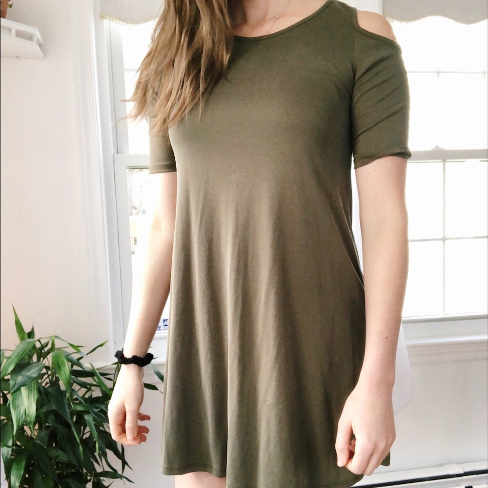 Forest Green Casual Dress